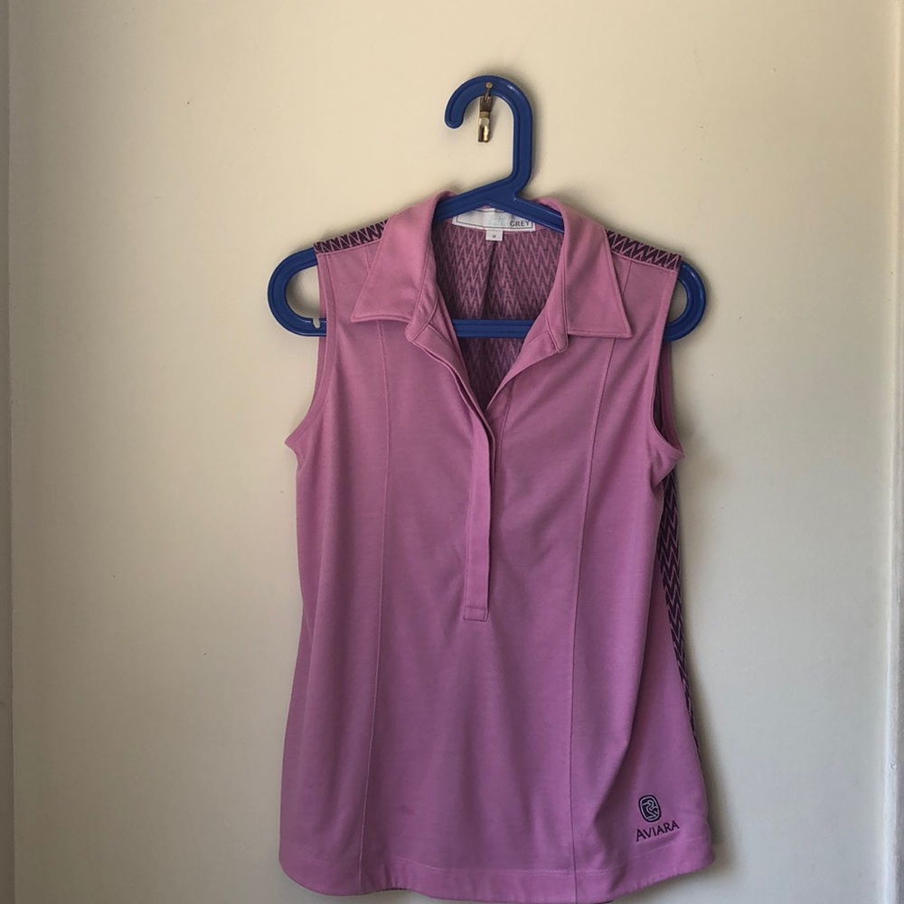 Heather Grey Sleeveless Golf Shirt